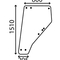 Geam cabina LH & RH 8 HOLES 4020-105 utilagro